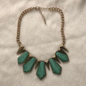 Blue Stone Statement Necklace